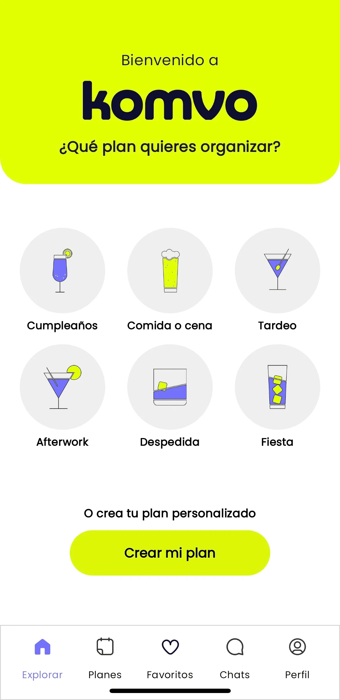 Elige tu tipo de plan